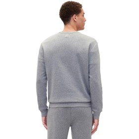 Resim GAP Logo Fleece Erkek Gri Günlük Stil Eşofman Üstü 645634014 