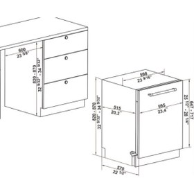 Resim Hafele Capella 12 Kişilik Ankastre Bulaşık Makinesi 