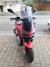 Resim Motocam Rks Reale 125 Siperlik Ön Cam 2023 2024 Model 65cm Açıkfüme Renkli 4mm Orta Boylu Cam 