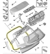 Resim Opel Mokka (2021-2024) Arka Bagaj Kapağı Fitili (Orijinal) 