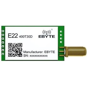 Resim 8km Menzilli 433 - 493mhz E22-400T30D Lora Modül - EBYTE 