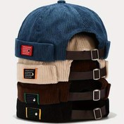 Resim Vintage Beanie Şapka Erkekler Kadınlar Bahar Sonbahar Kiracı Şapkası Sokak Modası Hip Hop Şapka Çapısız Şapka Kordbezi Şapka 