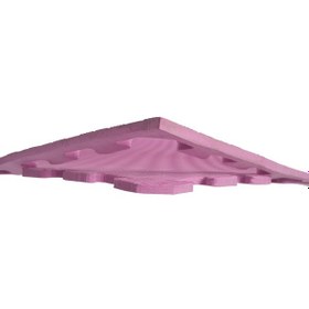 Resim Tatami Minderi 100x100 13mm Kalınlık Pembe 