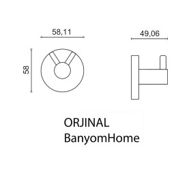 Resim Çelik Banyo Paslanmaz Pirinç Mat Siyah Flora Bornzoluk Askılık Siyah 