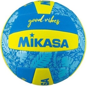 Resim Mikasa Sentetik Deri Plaj Voleybol Topu Bv354tv-gv-yb Sarı - Mavi 