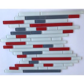 Resim Mcm Mutfak Tezgah Arası Kristal Cam Mozaik Mcm 61SM1902C 15X48-98-198 