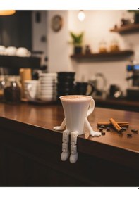 Resim 3d Baskı Kahve Fincanı Biblo+kahve Çekirdeği+çikolata 3 Lü Set 