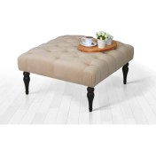 Resim Lorence Home Plaid Puf(Krem) 
