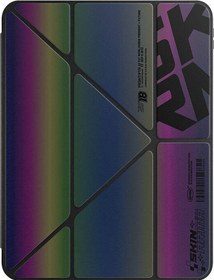 Resim İpad Air 13 2025 Kılıf Skinarma Holografik Arkası Şeffaf Çıkarılabilir Magnetik Kira Kobai Colorful 