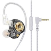 Resim Lasonstiges Siyah Qkz Ak6-şanslı Kulaklık Hıfı Bas Kulaklık Monitör 3 Seviyeli Ayar Anahtarı 3.5mm Aux Kulak İçi Kulaklık Spor Stereo Ses Kulaklık 