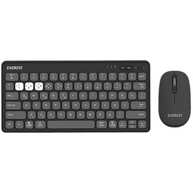 Resim EVEREST Lumi KM-BT903 3in1 3 BT + 2.4 1600dpi Ultra İnce Q 4 Cihaz Bağlantılı Klavye ve Mouse Set 
