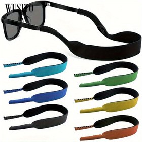Resim 3 adet WUSITO 43.18cm Yüzen Neopren Gözlük Kayışları - Ayarlanabilir, Spor ve Dış Mekan Aktiviteleri için Güvenli Uyum, Dayanıklı Naylon Malzeme, Çoklu Renkler 