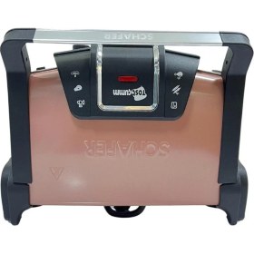 Resim Schafer Tostçumm Tost Makinesi 1000 W Alüminyum Plaka Rose Gold Renkli Tek Taraflı 