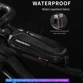 Resim Elektrikli Scooter Bisiklet Kadran Çantası Ön Asma Çanta Su Geçirmez 