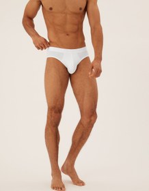 Resim Saf Pamuklu 5'li Nefes Alabilir:trade_mark: Slip Külot Seti - Beyaz / XXXL 