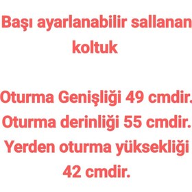 Resim BEYLERBEYİ Başı ayarlanabilir sallanan koltuk, sallanan koltuk 