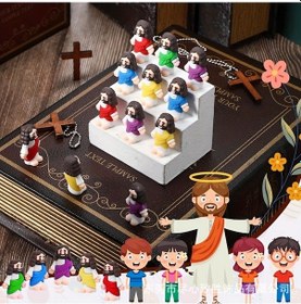 Resim Uıowoo Paskalya Dekorasyon Seti Mini Pvc Yumuşak Heykelcikler Masasıve Hediye'nin Sevinç Figürleri Kırmızı 30 Adet 