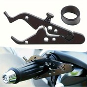 Resim 1/2 adet Motosiklet Throttle Kelepçe Cruise Kontrol Throttle Kelepçesi Yardımcı Direksiyon Kolu Tutma Klipsi Çapı 1/2" Throttle Lever Tutma Klipsi Scooter için 