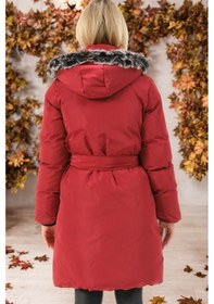 Resim Z6774 Dewberry Bayan Kaban-düz Bordo-düz Bordo 