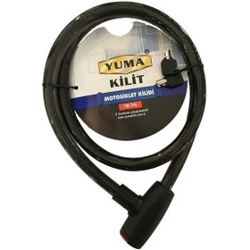 Resim Yuma Ym-746 150 Cm 20 mm Bisiklet / Motorsiklet Kilidi 