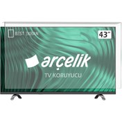 Resim Bestekran ARÇELİK A43 B 685 A TV EKRAN KORUYUCU - Arçelik Uyumlu 43" inç Tv Ekran Koruyucu Şeffaf Paneli 