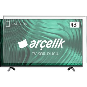 Resim Bestekran ARÇELİK A43 B 685 A TV EKRAN KORUYUCU - Arçelik Uyumlu 43" inç Tv Ekran Koruyucu Şeffaf Paneli 
