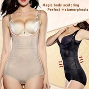 Resim 1 adet Kadınlar için %85 Poliamid Elastik Body Shaper Bel Eğitici Şekillendirici Şekillendirici İç Çamaşırı Karın Kontrolü Düz Göbek Altı Korse Dört Mevsim İçin 