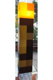 Resim ada çanta kırtasiye Minecraft meşale model şarjlı masa/gece Lambası 30cm AD77552 