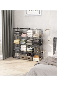 Resim hodbehod 16 Bölmeli Modüler Portatif Yatak Odası Salon Ofis Çocuk Oyuncak Çok Amaçlı Dolap 