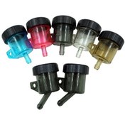 Resim Sones 2 Adet Motosiklet Modifikasyon Offroad Ara Düz Pompa Şeffaf Yağ Bardağı Fren Pompası Modifiye Yağdanlık Düz Şeffaf 