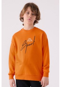 Resim Kappa Erkek Çocuk Turuncu Sweatshirt Turuncu 