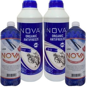 Resim Nova -25 Derece Yeşil Antifriz 2 X 1.5Lt 3 Litre 2 Cam Suyu 