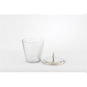 Resim Mikasa Moor Gümüş Kapaklı Cam Kavanoz 14x18cm Gümüş - Şeffaf 