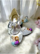 Resim PATİK BEBE Kız Çocuk Gümüş Renk Şeffaf Prenses Ayakkabısı 