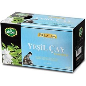Resim Akzer Yaseminli Yeşil Çay 20'li Süzen Poşet 
