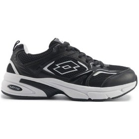 Resim Lotto Athens 5fx Siyah Erkek Sneaker Ayakkabı Siyah - Beyaz 