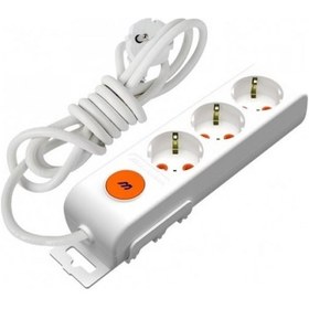 Resim Mutlusan Rı-tech 3lü 5mt Anahtartopraklı Grup Priz 001 175 320002 05 00 