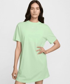 Resim Nike Sportswear Chill Knit Oversized T-Shirt Dress - Yeşil / 