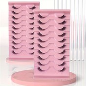 Resim 10 çifti olan, farklı uzunluklarda (3mm, 7mm, 10mm) kedi gözü etkisi için tasarlanmış, tüylü kedi gözü sahte kenevir kirpikleri. Bu kıvırcık hacim sahte kenevir kirpikleri uzantılar gibi görünür ve doğal bir görünüm sağlar, rahat 10 çift paketinde sunulur. 