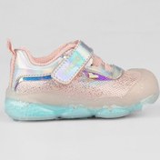 Resim Pety Ortopedik Kız Bebek Pudra Işıklı Rahat Sneaker Pudra 