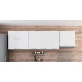 Resim Minar 260 cm Mutfak Dolabı Beyaz 260-B4-ÜST Modül 