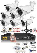 Resim IDS DS-2073HD-W-SET7-NOHDD 7 Kameralı 1080P Full HD 5 MP Sony Lensli Kamera Seti - 2073 