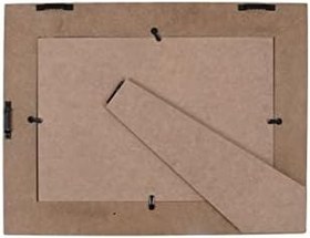 Resim Prinz Homestead Çift Kişilik 5x7 Koyu Ceviz Resim Çerçevesi - Eskitilmiş Rustik Dekor Ahşap Fotoğraf Çerçevesi, İki Yönlü Şövale, Duvar veya Masa Üstü Sergisi 