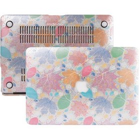 Resim Apple Uyumlu MacBook Air Kılıf Hardcase Touch Id A1932 A2179 A2337 Leaf 