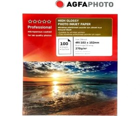 Resim AgfaPhoto 4r Parlak Inkjet Fotoğraf Kağıdı 10 x 15 cm 270 gr Tüm Inkjet Yazıcılarla Uyumlu 