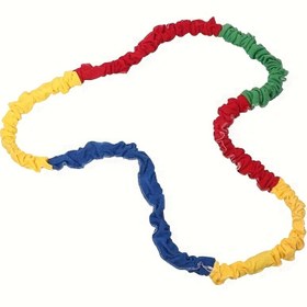 Resim Gruplar için ideal bir aktivite aracı, güç antrenmanına yardımcı olan elastik bir fitness bandı, çeşitli yönlere koşu ipi yarışmaları, açık hava ve kapalı etkinlikler için mükemmel, ayrıca Noel ve Yeni Yıl hediyeleri 