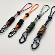 Resim 1 adet/2 adet Açık Hava El Yapımı Örgülü Anahtarlık saç tokası, Açık Hava Asılı Toka, Anahtarlık, Açık Hava, Nylon, Dayanıklı, Şarj Edilmez, Pil Gerektirmez, Noel, Babalar Günü, Öğretmenler Günü, Babalar Günü, Şükran Günü, Sevgililer Günü 