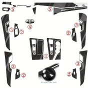 Resim Hightower 5d Karbon Fiber Audi A6 A7 2019-2024 Sol Direksiyon İç Dekorasyon Film 