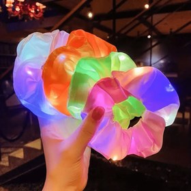 Resim 6'lı Paket - LED Parlayan Saç Bandı, Çok Renkli Meteor Fileli Saç Bandı ve Birden Fazla Aydınlatma Modu, Gece Işıklandırabilen Neon Parti Aksesuarı 