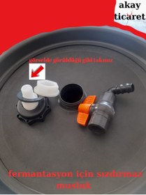 Resim AKAY TİCARET Fermantosyon İçin Çift Musluklu Varil 150 Lt 